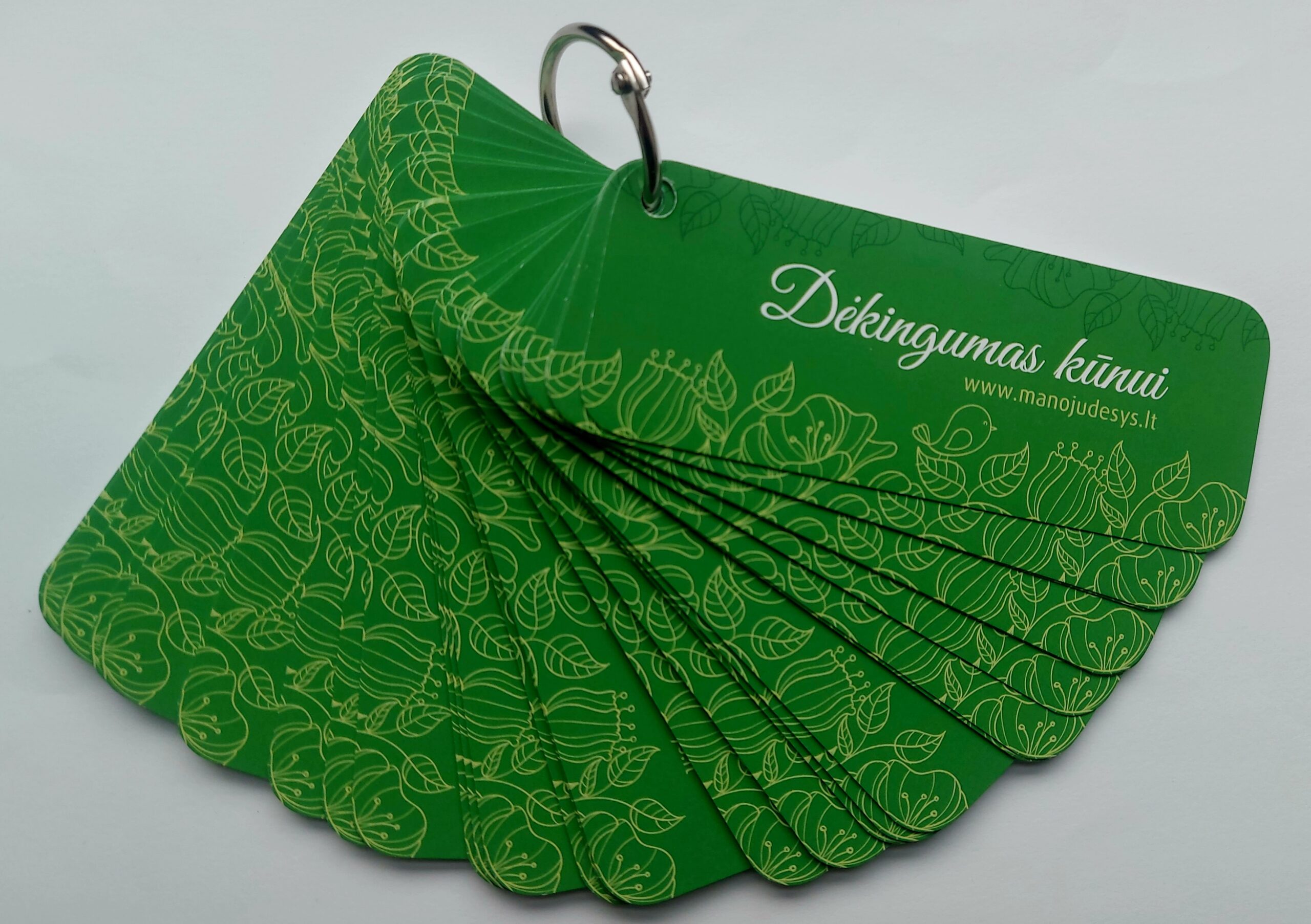 Kortelės "Dėkingumas kūnui"